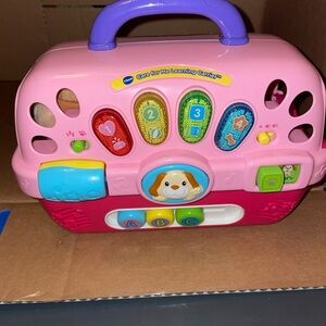 VTech Care For Me Learning Pet Carrier Kids Toy Pink musical
